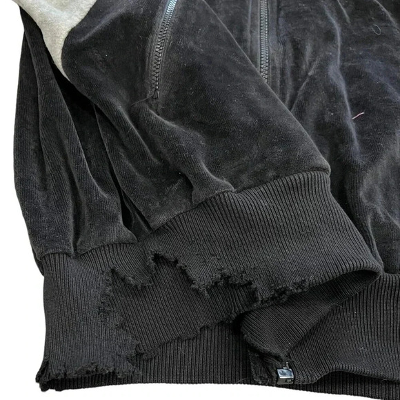 Christian Dior Monsieur Black Vintage Velvet Full Zip Sweater L - Picture 4 of 7